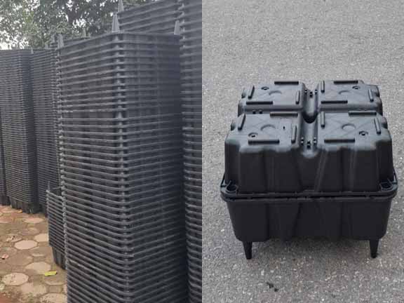 Diện tích công trình tăng không gian sử dụng khi sử dụng giải pháp xây dựng hộp nhựa uboot.