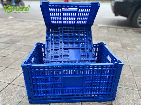 Thùng carto thì được thay thế dần bằng khay nhựa gấp gọn 